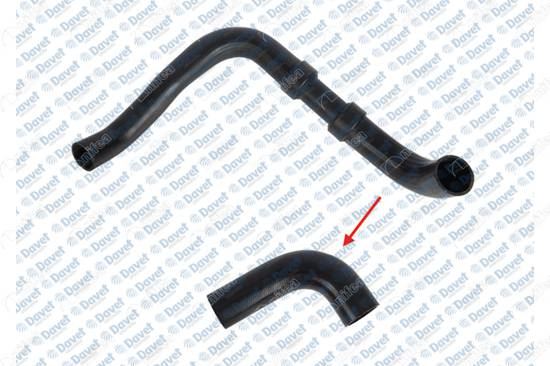 NIFEA 19630 Turbo Intercooler Hortumu (Kucuk - Orta Sert Plastik Haric) Transit V184 2.0tdci 00>06